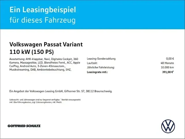 Gebraucht VW Passat Business 150 PS (110 kW) 2025 Silber Kombi