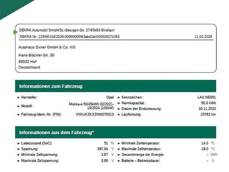 Gebraucht Opel Mokka-e Edition 100 kW (136 PS) 2022 Matcha green SUV