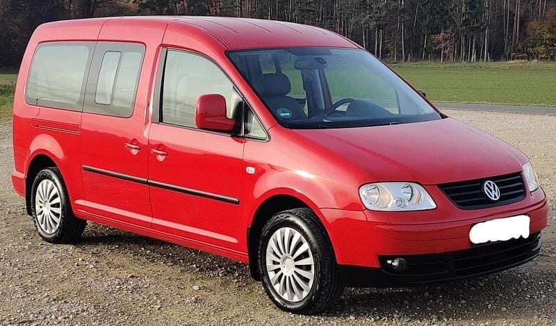 Rot Gebraucht 2009 VW Caddy Maxi Van / Kleinbus | 5.100 € (Fairer Preis) - Bild 1/4