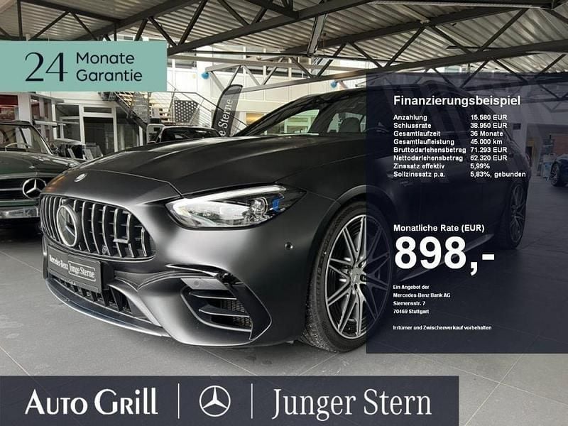 Grau Gebraucht 2022 Mercedes C63 AMG Limousine | 77.900 € (Fairer Preis) - Bild 1/4