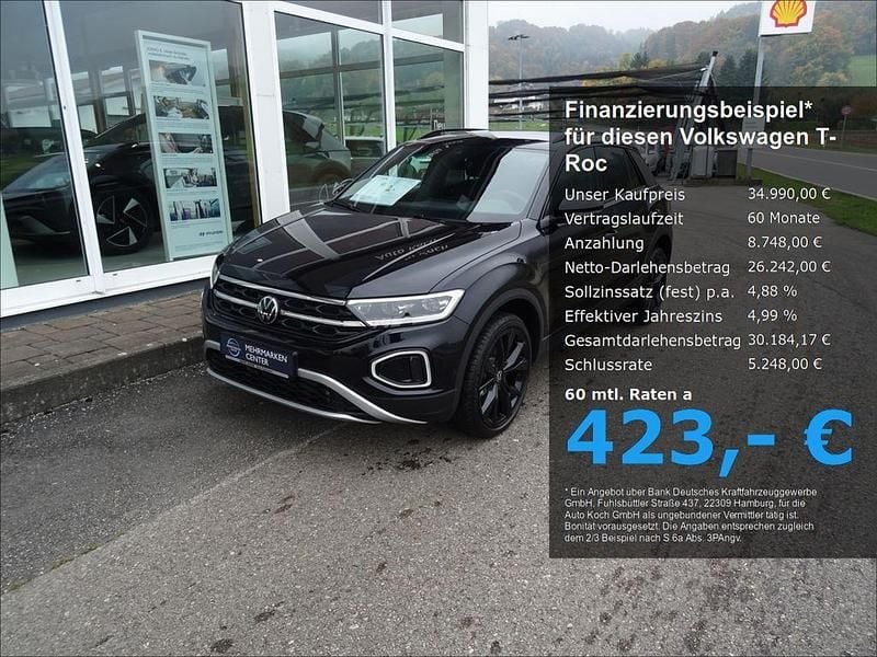 Schwarz Neu 2025 VW T-Roc IQ Drive SUV | 34.990 € (Guter Preis) - Bild 1/4