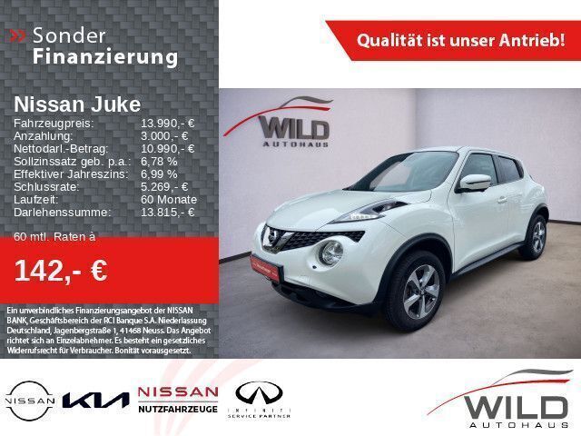 Brilliant white (m) Gebraucht 2018 Nissan Juke 360º SUV | 13.990 € (Fairer Preis) - Bild 1/4