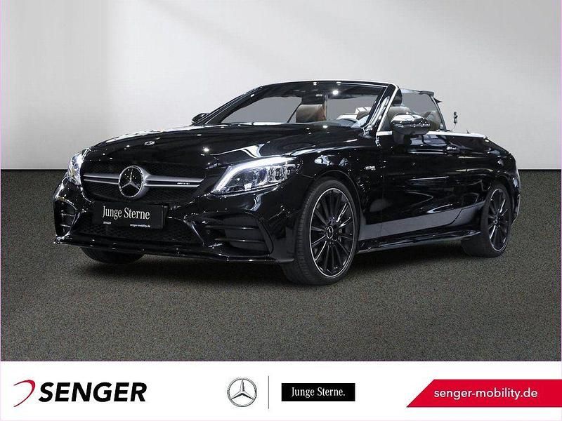 Lack obsidianschwarz Gebraucht 2023 Mercedes C43 AMG AMG Cabrio | 66.890 € - Bild 1/3