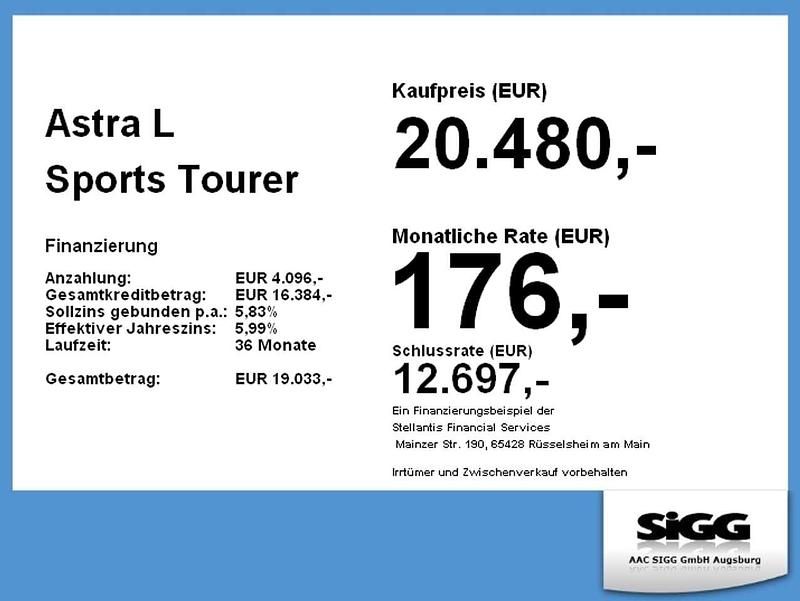 Gebraucht Opel Astra 131 PS (96 kW) 2024 Weiss banquise Kombi