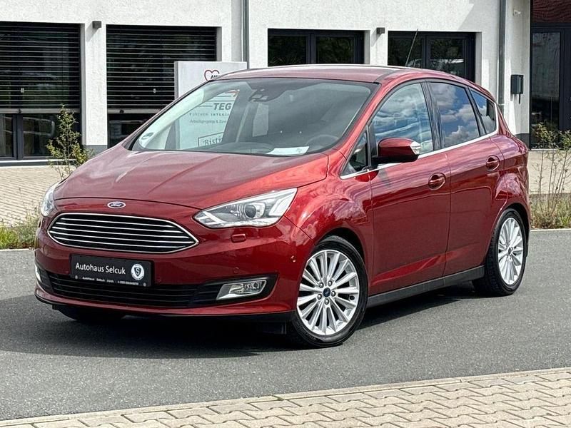 Cranberryrot Gebraucht 2017 Ford C-MAX Titanium Van / Kleinbus | 7.390 € (Fairer Preis) - Bild 1/4