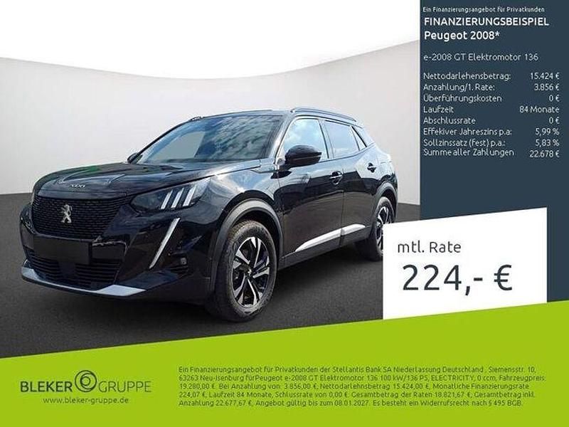 Schwarz Gebraucht 2022 Peugeot e-2008 GT SUV | 19.280 € (Fairer Preis) - Bild 1/3