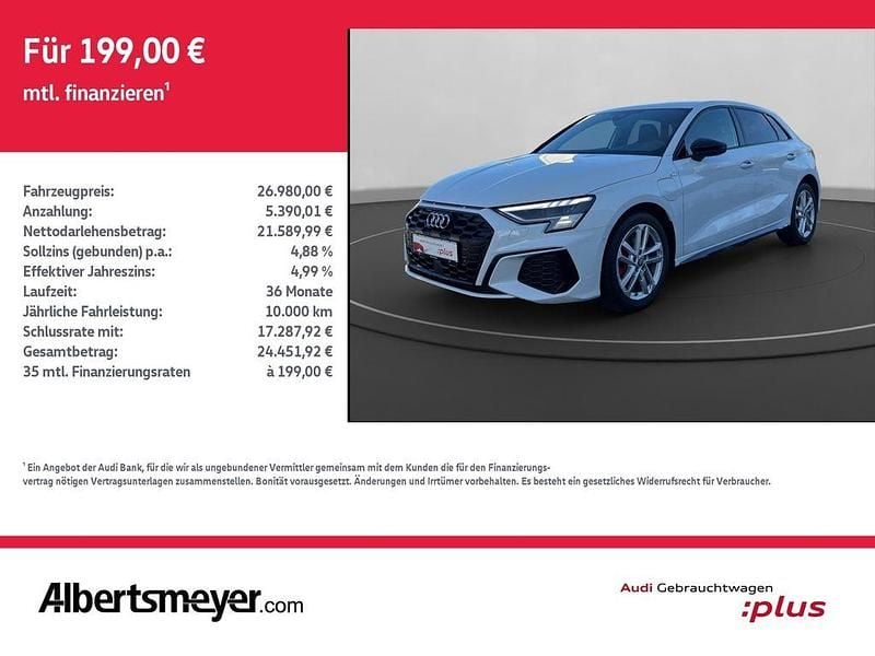 Weiß Gebraucht 2022 Audi A3 S-Line Limousine | 26.980 € (Fairer Preis) - Bild 1/4