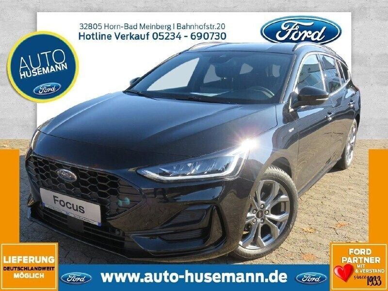 Obsidianschwarz metallic Gebraucht 2023 Ford Focus ST-Line X Kombi | 22.450 € (Fairer Preis) - Bild 1/4