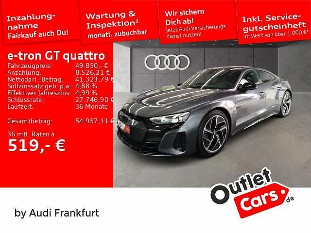 Daytonagrau perleffekt Gebraucht 2022 Audi e-tron GT quattro Comfort Limousine | 49.850 € (Superpreis) - Bild 1/2