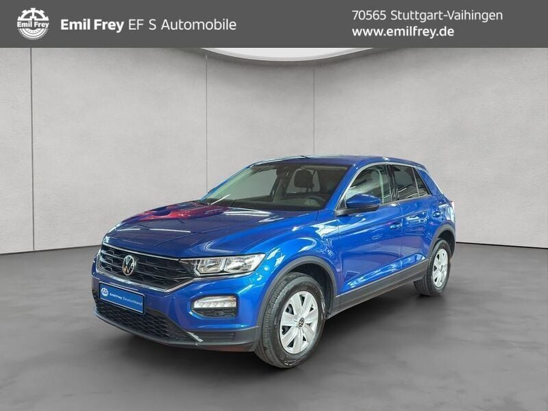 Blau Gebraucht 2021 VW T-Roc SUV | 19.890 € (Guter Preis) - Bild 1/4