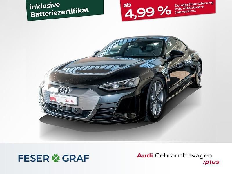 Mythosschwarzmetallic Gebraucht 2023 Audi e-tron GT quattro Sport Limousine | 59.990 € (Guter Preis) - Bild 1/4