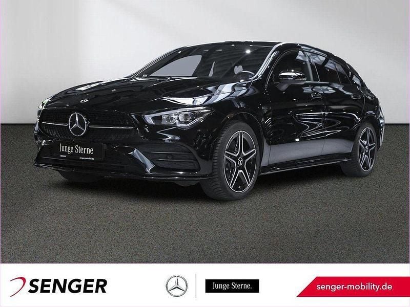 Schwarz Gebraucht 2021 Mercedes CLA250e Shooting Brake AMG line Kombi | 27.800 € (Fairer Preis) - Bild 1/4