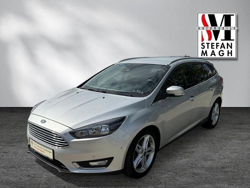 Silber Gebraucht 2018 Ford Focus Titanium Kombi | 8.990 € (Superpreis) - Bild 1/4