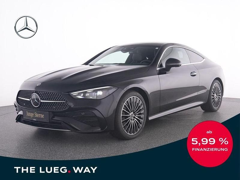 Schwarz metalliclack obsidians Gebraucht 2024 Mercedes CLE300 AMG Coupé | 57.999 € (Fairer Preis) - Bild 1/4