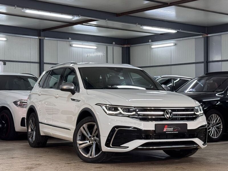 Pure white Gebraucht 2023 VW Tiguan Allspace R-line SUV | 26.890 € (Guter Preis) - Bild 1/4