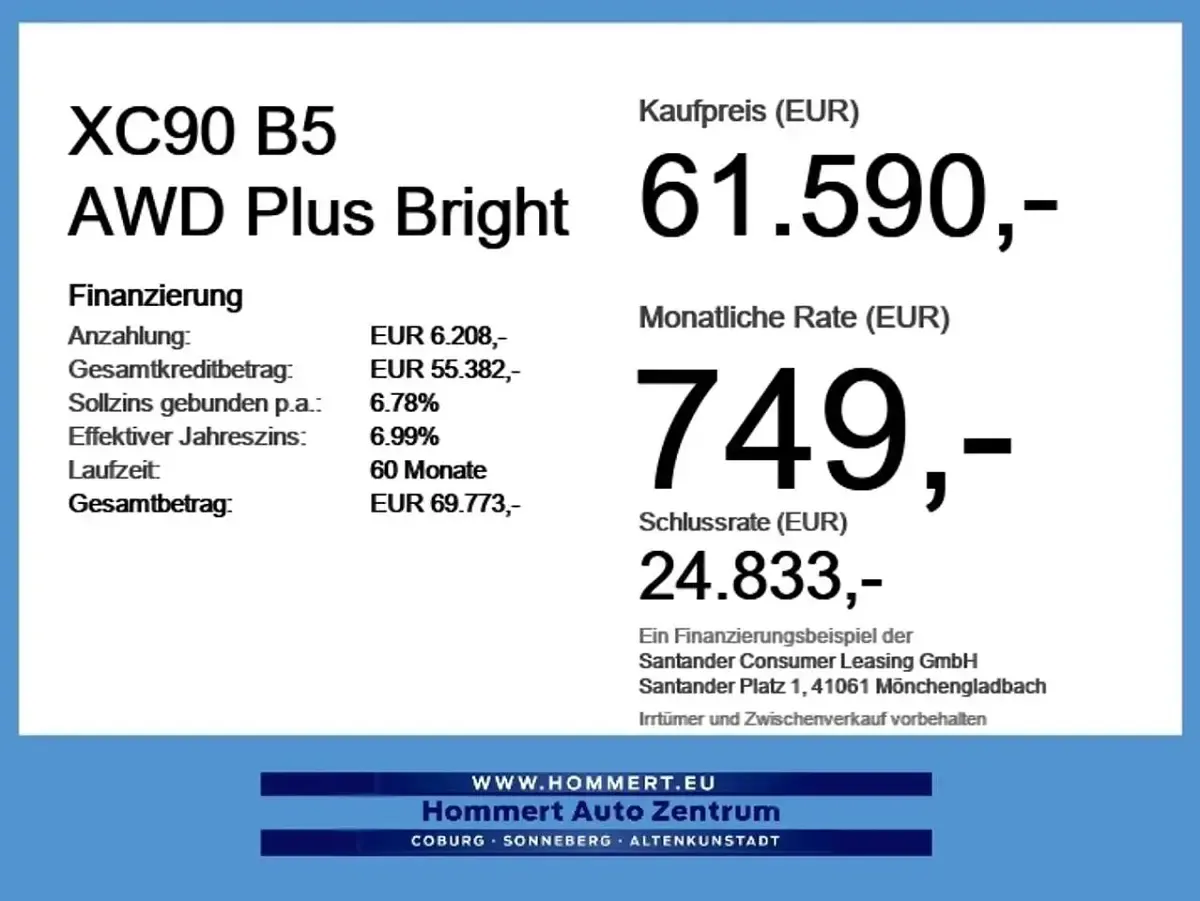 Neu Volvo XC90 Plus 250 PS (183 kW) 2026 Platinium grey metallic SUV