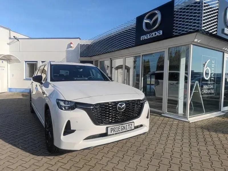 Weiß Gebraucht 2024 Mazda CX-80 Homura-Line SUV | 54.990 € (Fairer Preis) - Bild 1/4