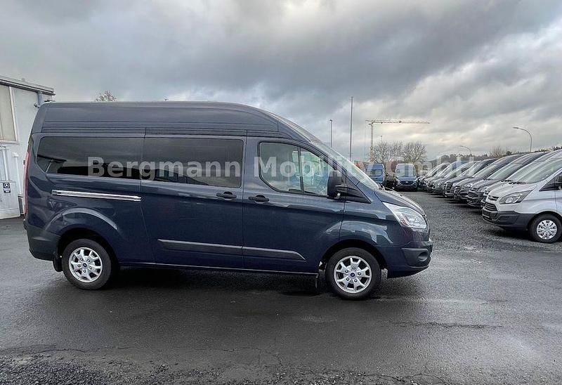 Gebraucht Ford Transit Custom 125 PS (91 kW) 2014 Midnight skygrau metallic Van / Kleinbus
