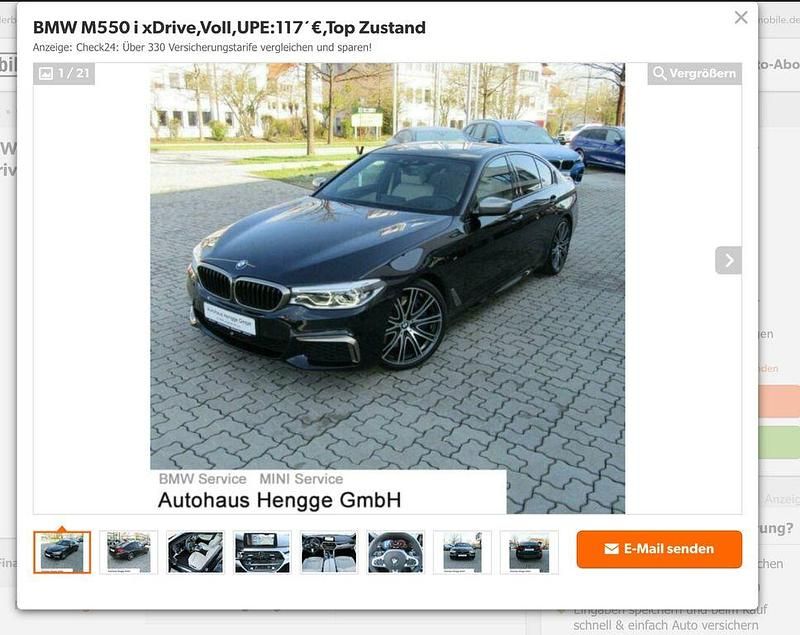 Schwarz Gebraucht 2018 BMW M550 M Sport Limousine | 44.400 € (Etwas zu teuer) - Bild 1/4