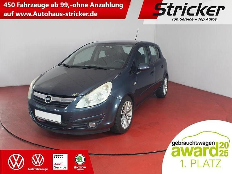 Blau Gebraucht 2007 Opel Corsa Catch Me Kleinwagen | 949 € (Superpreis) - Bild 1/4