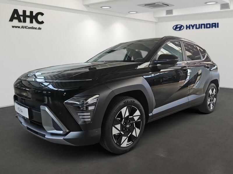 Schwarz abyss black Gebraucht 2024 Hyundai Kona Trend SUV | 32.500 € (Fairer Preis) - Bild 1/4
