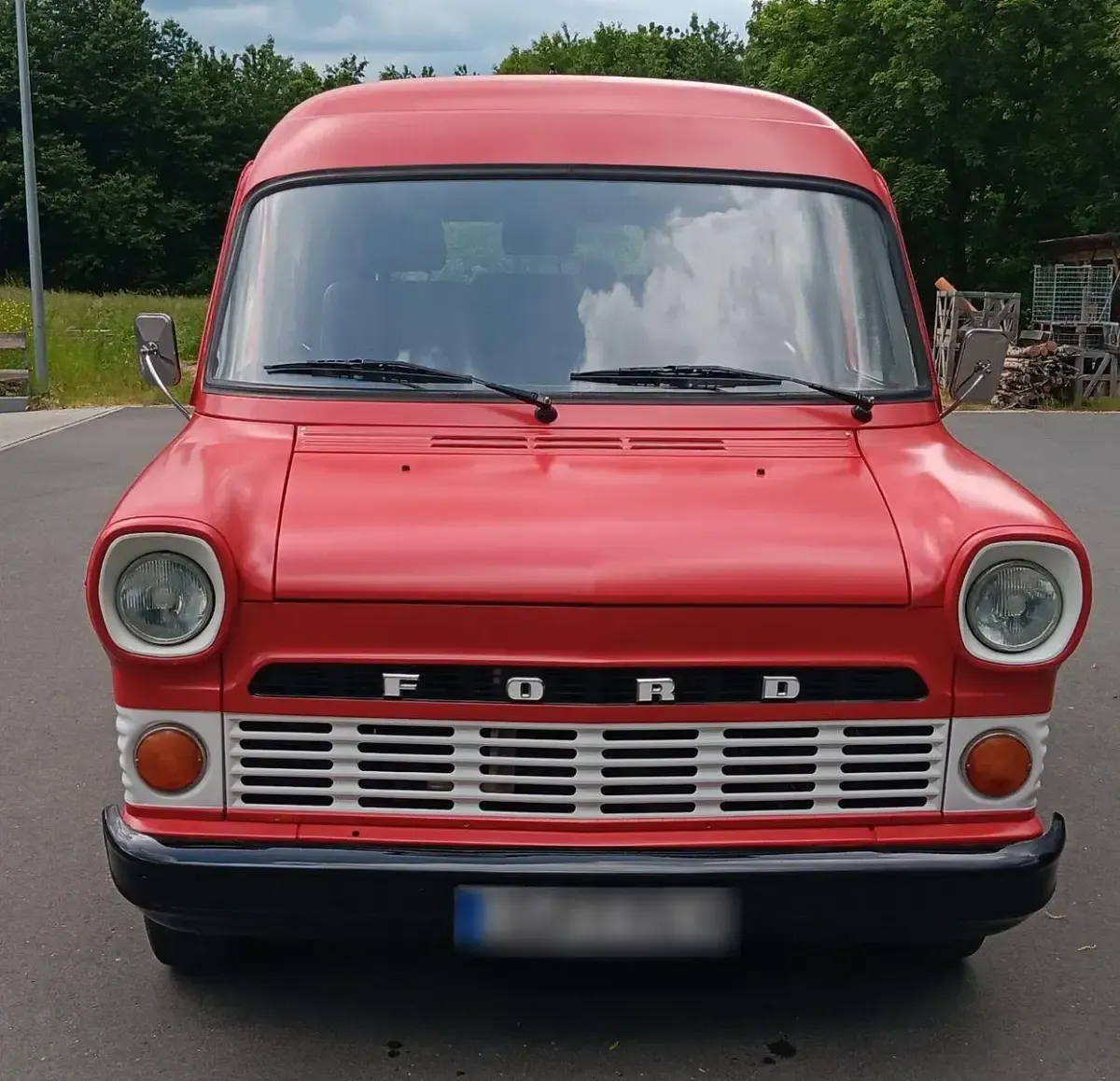 Gebraucht Ford Transit 107 PS (78 kW) 1970 Rot Van / Kleinbus