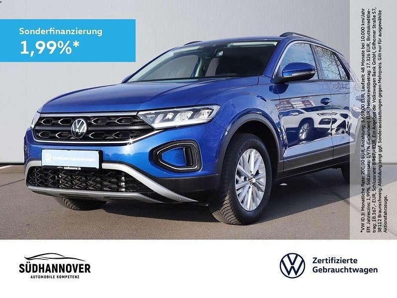 Blau Gebraucht 2024 VW T-Roc Life SUV | 30.495 € (Guter Preis) - Bild 1/4