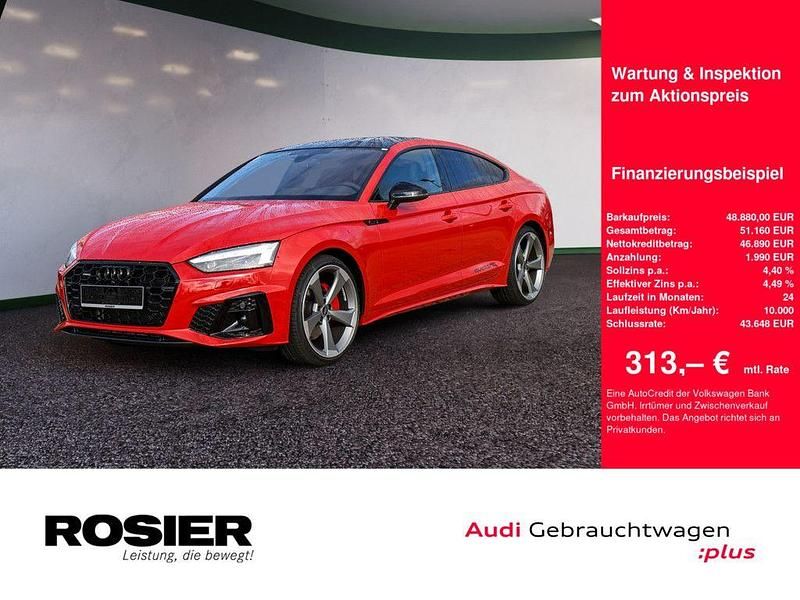 Rot / progressivrot Gebraucht 2025 Audi A5 Sportback S-Line Kleinwagen | 48.880 € (Etwas zu teuer) - Bild 1/4
