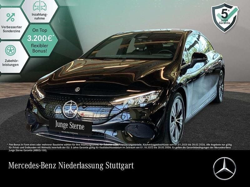 Obsidianschwarz Gebraucht 2024 Mercedes EQE350 Avantgarde Limousine | 46.590 € (Guter Preis) - Bild 1/3