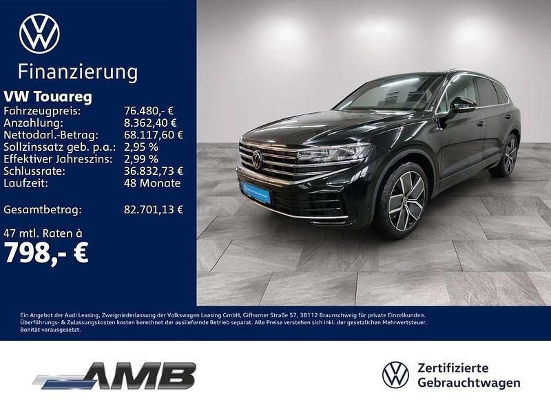 Grenadillschwarz metallic Gebraucht 2025 VW Touareg Elegance SUV | 74.980 € (Superpreis) - Bild 1/3