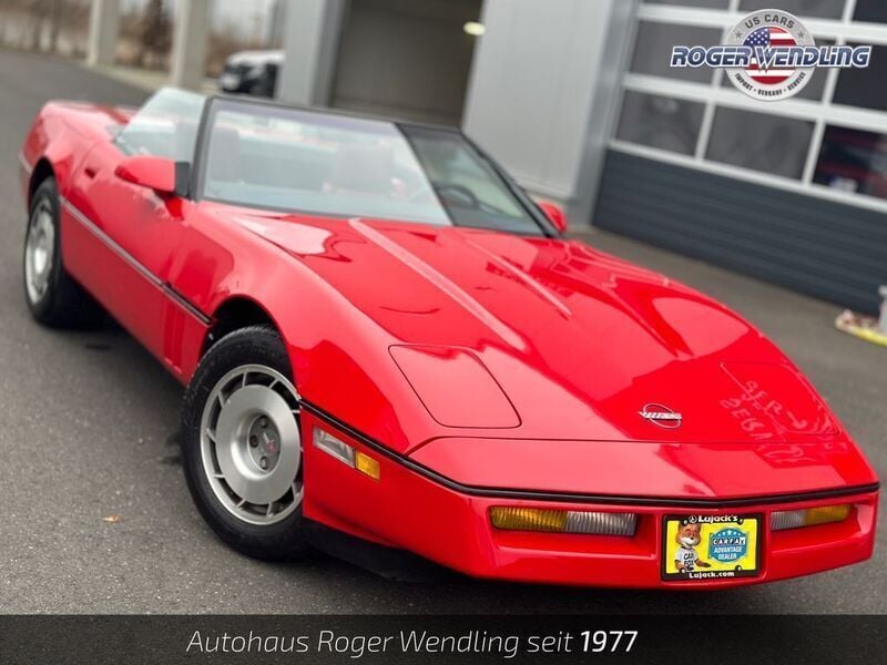 Rot Gebraucht 1987 Corvette C4 Cabrio | 11.880 € - Bild 1/4