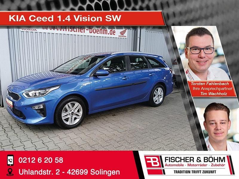 Blau Gebraucht 2019 Kia Ceed Sportswagon Vision Kombi | 13.990 € (Fairer Preis) - Bild 1/4