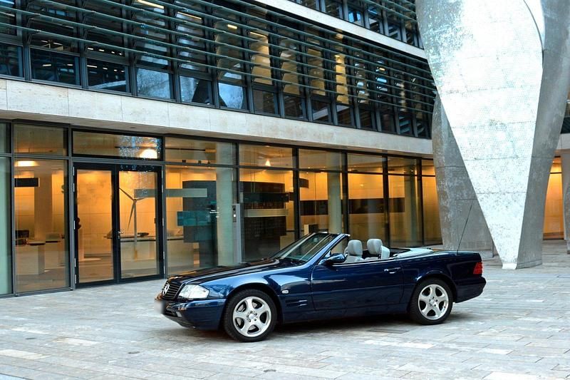 Gebraucht Mercedes SL320 2001 Blau Cabrio