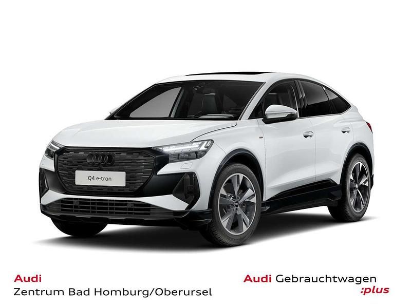 Gletscherweiß metallic Gebraucht 2025 Audi Q4 e-tron S-Line SUV | 48.249 € (Etwas zu teuer) - Bild 1/4