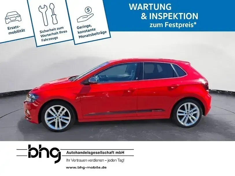 Gebraucht VW Polo Comfortline 95 PS (69 kW) 2021 Rot Limousine