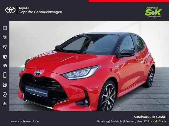 Tokio fusion rot metallic, dach schwarz Gebraucht 2021 Toyota Yaris Hybrid Edition | 19.480 € (Guter Preis) - Bild 1/4