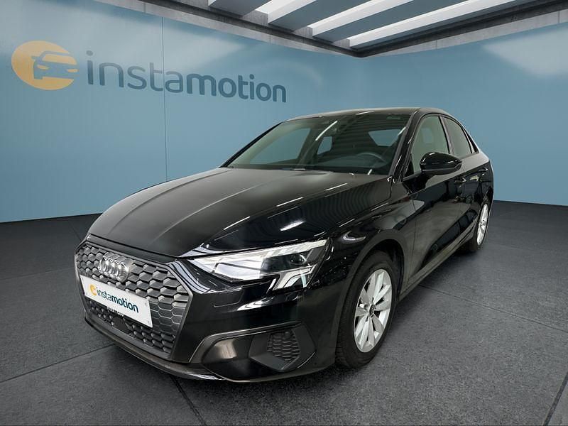 Schwarz Gebraucht 2023 Audi A3 Limousine | 25.699 € (Guter Preis) - Bild 1/4