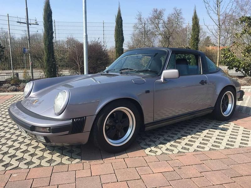 Blau Gebraucht 1987 Porsche 911 Carrera Cabriolet Cabrio | 80.000 € - Bild 1/4