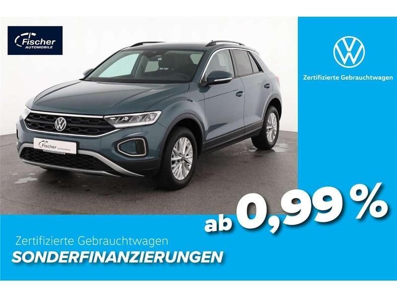 Blau Gebraucht 2024 VW T-Roc Life SUV | 21.780 € (Guter Preis) - Bild 1/2