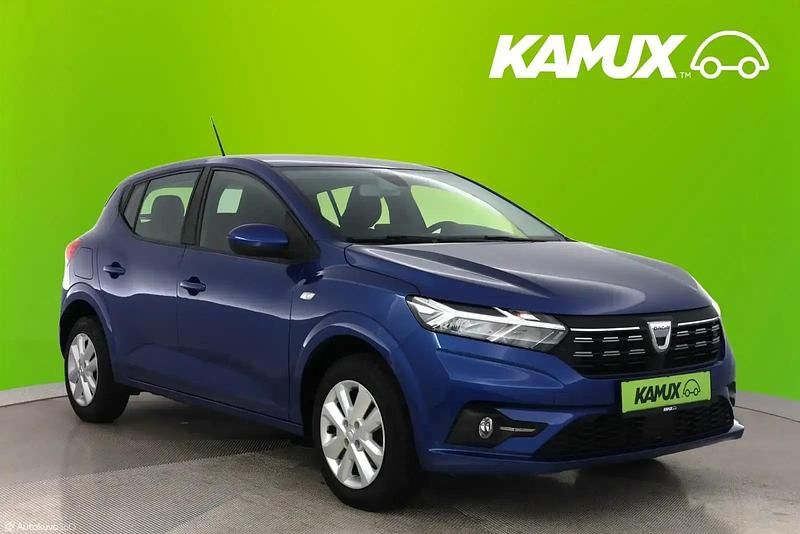 Blau Gebraucht 2022 Dacia Sandero Kleinwagen | 11.750 € (Superpreis) - Bild 1/4
