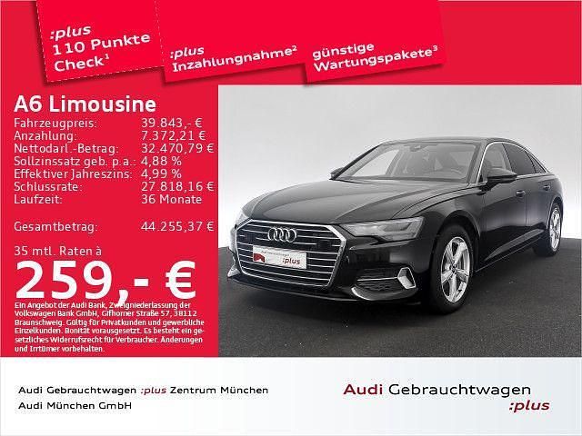 Mythosschwarz metallic Gebraucht 2023 Audi A6 Advanced Limousine | 39.843 € (Fairer Preis) - Bild 1/2