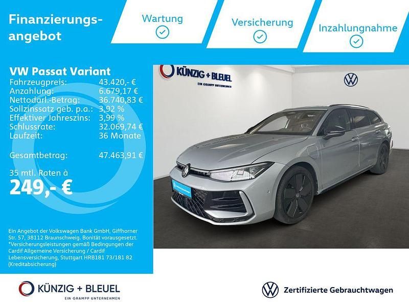 Oyster silver metallic Gebraucht 2024 VW Passat R-line Kombi | 43.420 € (Teuer) - Bild 1/4
