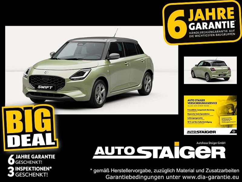 Cool yellow mineral gray metal Neu 2025 Suzuki Swift Comfort Limousine | 17.990 € - Bild 1/3