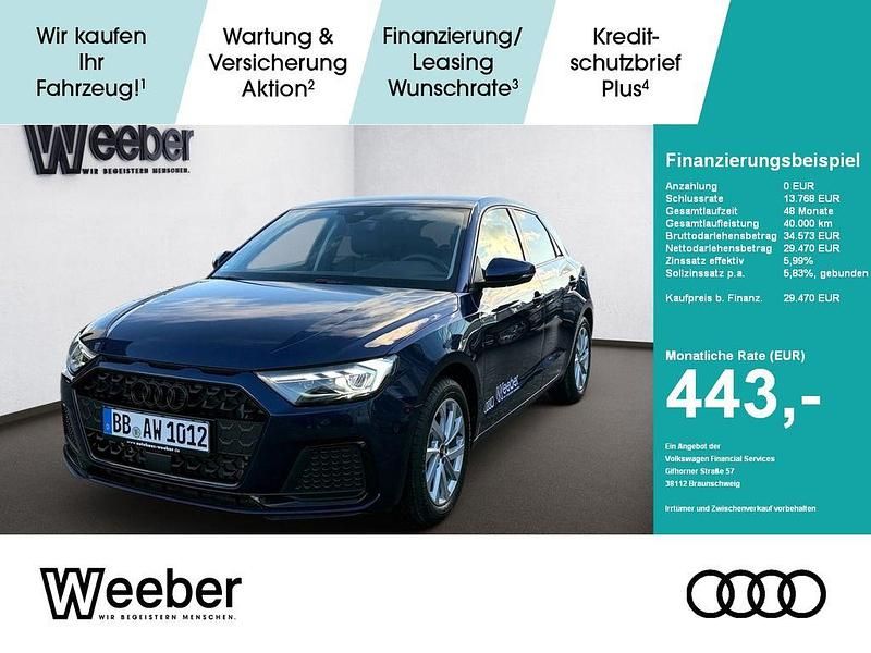 Blau Gebraucht 2025 Audi A1 Sportback Advanced Kleinwagen | 29.470 € (Etwas zu teuer) - Bild 1/4