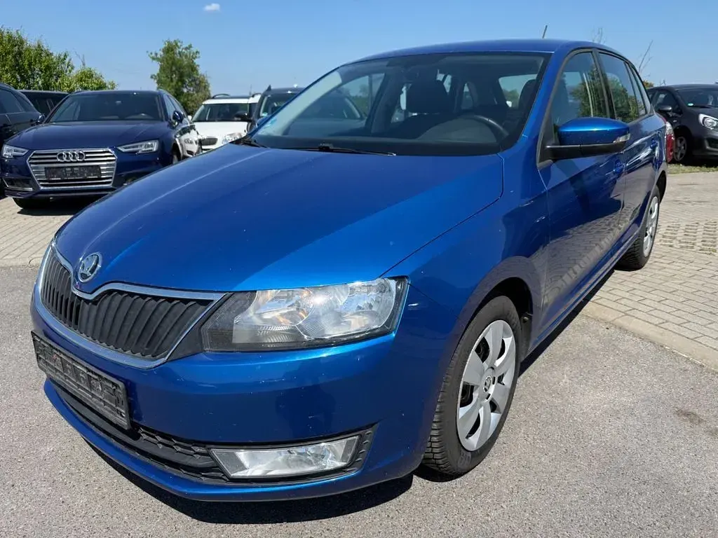 Gebraucht Skoda Rapid Ambition 90 PS (66 kW) 2015 Blau Kleinwagen