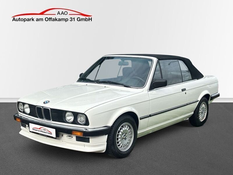 Weiß Gebraucht 1989 BMW 320 Cabriolet Cabrio | 13.990 € - Bild 1/4