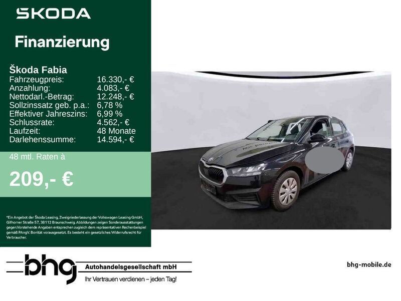 Schwarz Gebraucht 2023 Skoda Fabia Active Limousine | 16.330 € (Guter Preis) - Bild 1/2