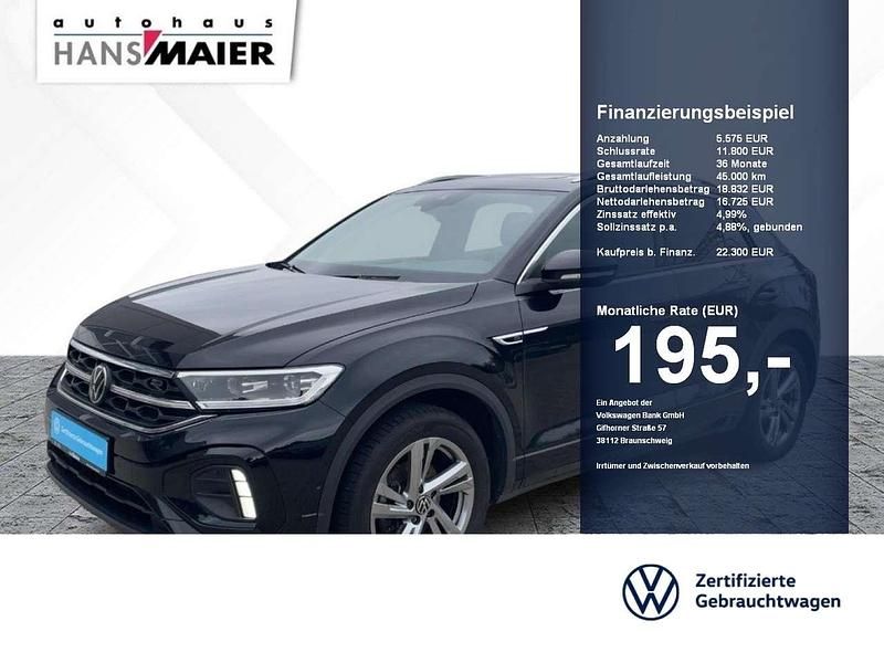 Deep black perleffekt Gebraucht 2023 VW T-Roc R-line SUV | 22.300 € - Bild 1/2