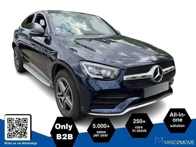 Blau Gebraucht 2021 Mercedes GLC300e AMG line Coupé | 43.621 € (Guter Preis) - Bild 1/3