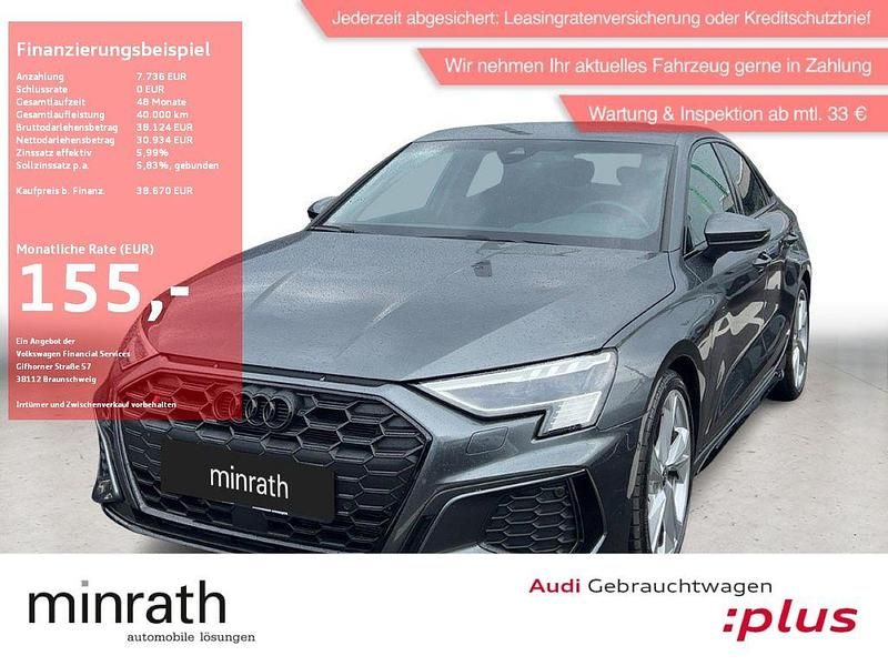 Grau Gebraucht 2024 Audi S3 Ambiente Limousine | 38.700 € (Superpreis) - Bild 1/4